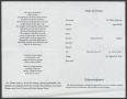 Thumbnail image of item number 2 in: '[Funeral Program for Alvin A. Thomas, June 21, 1993]'.