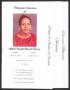 Primary view of [Funeral Program for Lillian Vaughn Russell Harris, April 22, 2017]