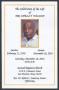 Primary view of [Funeral Program for Shelly Wilson, December 10, 2016]