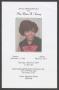 Pamphlet: [Funeral Program for Mrs. Olivia A. Ussery, March 27, 2014]