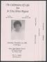 Thumbnail image of item number 1 in: '[Funeral Program for Jo Etta Johns Bryant, December 14, 1996]'.