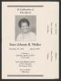 Thumbnail image of item number 1 in: '[Funeral Program for Sister Johnnie B. Walker, April 14, 2007]'.