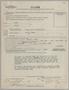 Report: [Texas Cotton Industries Form 843, Claim for Assessment of Tax: 1937]