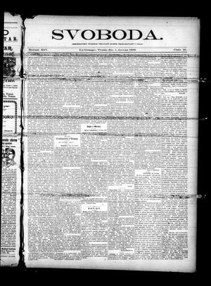 Primary view of object titled 'Svoboda. (La Grange, Tex.), Vol. 14, No. 21, Ed. 1 Thursday, June 1, 1899'.