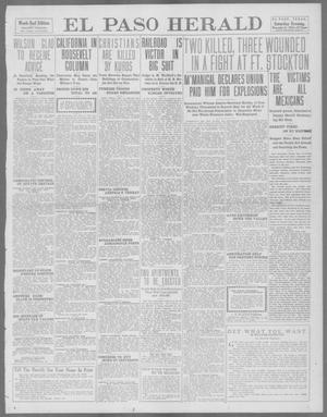 Primary view of object titled 'El Paso Herald (El Paso, Tex.), Ed. 1, Saturday, November 9, 1912'.
