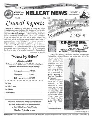 Primary view of object titled 'Hellcat News (Garnet Valley, Pa.), Vol. 73, No. 11, Ed. 1 Wednesday, July 1, 2020'.
