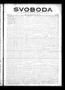 Newspaper: Svoboda (La Grange, Tex.), Vol. 30, No. 42, Ed. 1 Thursday, October 2…