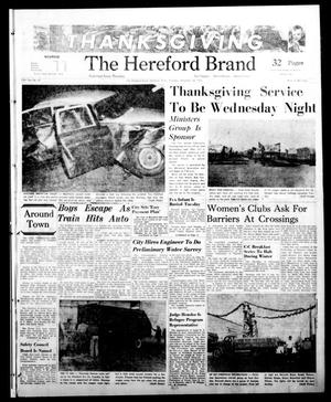 Primary view of object titled 'The Hereford Brand (Hereford, Tex.), Vol. 55, No. 47, Ed. 1 Thursday, November 24, 1955'.