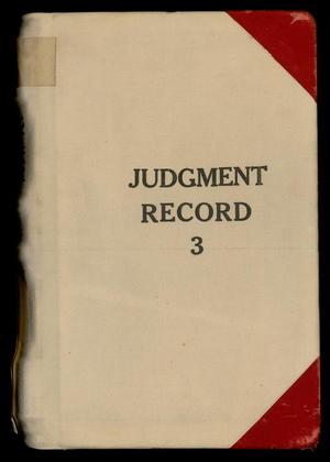 Primary view of object titled 'Travis County Clerk Records: Abstracts of Judgment Record 3'.