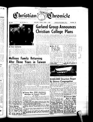 Primary view of object titled 'Christian Chronicle (Abilene, Tex.), Vol. 19, No. 34, Ed. 1 Friday, June 1, 1962'.
