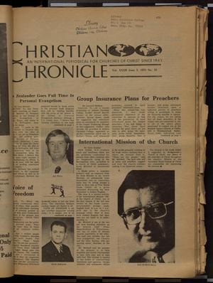 Primary view of object titled 'Christian Chronicle (Nashville, Tenn.), Vol. 32, No. 10, Ed. 1 Tuesday, June 3, 1975'.