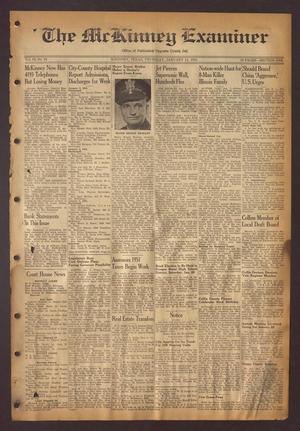 Primary view of object titled 'The McKinney Examiner (McKinney, Tex.), Vol. 65, No. 14, Ed. 1 Thursday, January 11, 1951'.