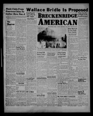 Primary view of object titled 'Breckenridge American (Breckenridge, Tex.), Vol. 26, No. 180, Ed. 1 Tuesday, September 17, 1946'.