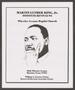 Pamphlet: [Wheeler Avenue Baptist Church Bulletin: Martin Luther King Institute…