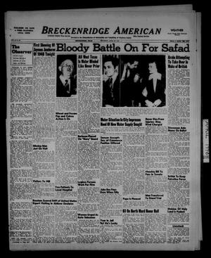 Primary view of object titled 'Breckenridge American (Breckenridge, Tex.), Vol. 28, No. 88, Ed. 1 Thursday, April 22, 1948'.