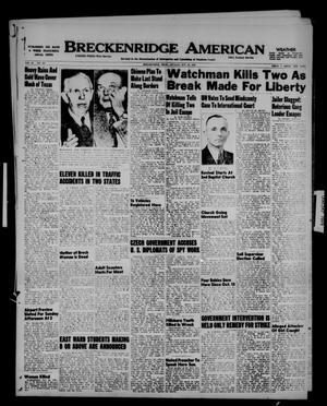 Primary view of object titled 'Breckenridge American (Breckenridge, Tex.), Vol. 29, No. 221, Ed. 1 Sunday, October 23, 1949'.