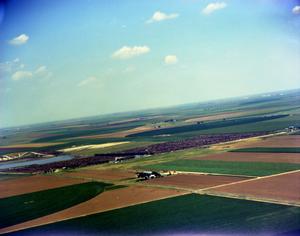 Primary view of object titled '[Aerial Photograph of Fields in Deaf Smith County]'.