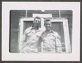 Thumbnail image of item number 1 in: '[James and Roy Outside Barracks]'.