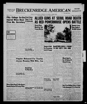 Primary view of object titled 'Breckenridge American (Breckenridge, Tex.), Vol. 31, No. 110, Ed. 1 Sunday, April 29, 1951'.