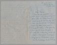 Letter: [Handwritten Letter from Sabine Chardine l to Jeane Kempner, October …