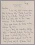 Letter: [Handwritten Letter from Mrs. David F. Weston to Daniel W. Kempner, J…