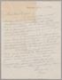 Letter: [Handwritten letter from William L. Gatz to Mrs. Daniel W. Kempner, A…