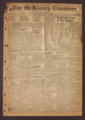 Primary view of object titled 'The McKinney Examiner (McKinney, Tex.), Vol. 61, No. 1, Ed. 1 Thursday, October 17, 1946'.