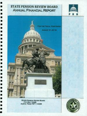 Primary view of object titled 'Texas State Pension Review Board Annual Report: 2019'.
