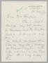 Letter: [Handwritten Letter From Jacques Griffe to Jeane Bertig Kempner, Nove…