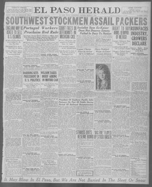 Primary view of object titled 'El Paso Herald (El Paso, Tex.), Ed. 1, Wednesday, March 3, 1920'.
