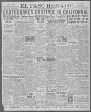 Primary view of object titled 'El Paso Herald (El Paso, Tex.), Ed. 1, Tuesday, June 22, 1920'.