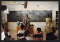 Photograph: [Photograph of Lee Brown Speaking to a Class]