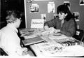 Photograph: David Murray, a student at Lee College, meets with Janie Halter of th…
