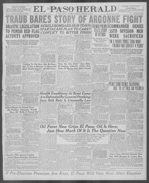 Primary view of object titled 'El Paso Herald (El Paso, Tex.), Ed. 1, Thursday, February 20, 1919'.