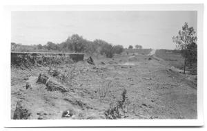 Primary view of object titled '[Washout of a Dump on Highway #10]'.