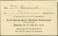 Primary view of [Delegate card for T. N. Carswell, Simmons College]