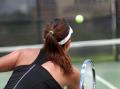 Photograph: [Girl on a Tennis Court]