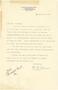 Letter: [Letter from W. A. Bynum to T. N. Carswell - December 25, 1945]