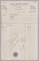 Text: [Invoice for Bill Rendered by A-B-C Racket Store, September 1948]