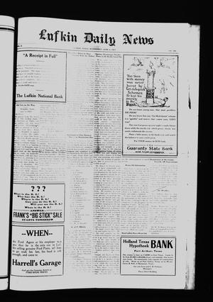Primary view of object titled 'Lufkin Daily News (Lufkin, Tex.), Vol. 2, No. 184, Ed. 1 Wednesday, June 6, 1917'.
