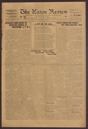 Primary view of object titled 'The Union Review (Galveston, Tex.), Vol. 1, No. 10, Ed. 1 Friday, July 4, 1919'.