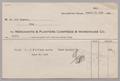 Text: [Invoice to Merchants & Planters Compress & Warehouse Co., August 31,…
