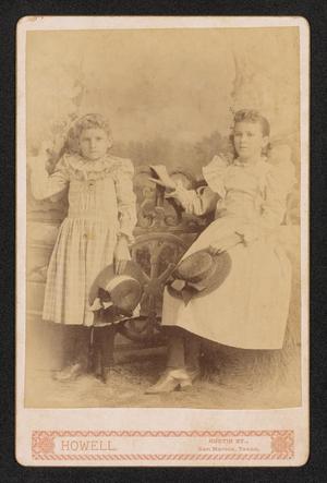 Primary view of object titled '[Portrait of Bessie and Annie Garrett]'.