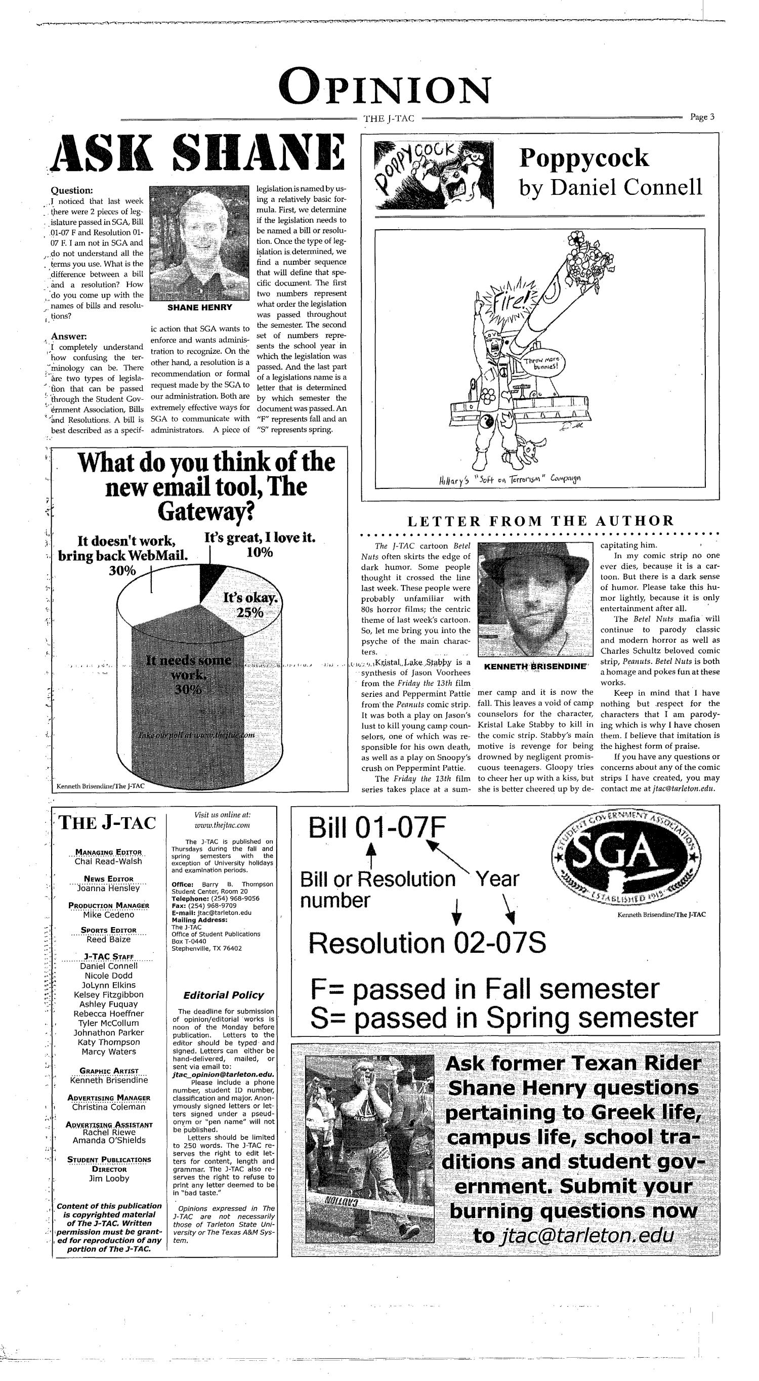 The J-TAC (Stephenville, Tex.), Vol. 178, No. 7, Ed. 1 Thursday, October 11, 2007
                                                
                                                    [Sequence #]: 3 of 10
                                                