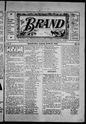 Primary view of object titled 'The Brand (Hereford, Tex.), Vol. 2, No. 19, Ed. 1 Friday, June 27, 1902'.