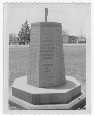 Primary view of object titled 'Memorial Marker (original location)'.