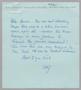 Letter: [Letter from W. St. John Garwood to Harris L. Kempner, October 9, 196…