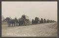 Postcard: [Covered Wagons and Horses at Camp MacArthur]