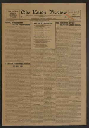 Primary view of object titled 'The Union Review (Galveston, Tex.), Vol. 7, No. 26, Ed. 1 Friday, November 6, 1925'.
