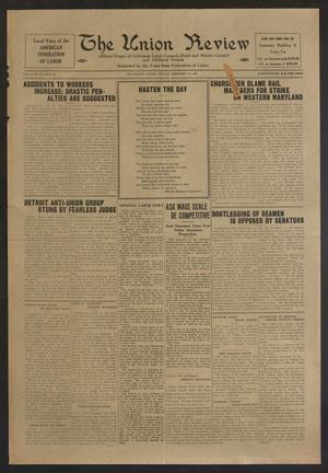 Primary view of object titled 'The Union Review (Galveston, Tex.), Vol. 8, No. 41, Ed. 1 Friday, February 25, 1927'.